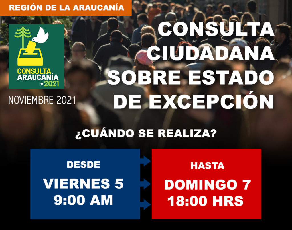 consulta ciudadana en la araucania estado excepción