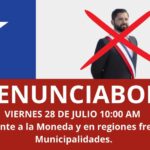28 DE JULIO MANIFESTACIÓN NACIONAL CONTRA GOBIERNO DE BORIC