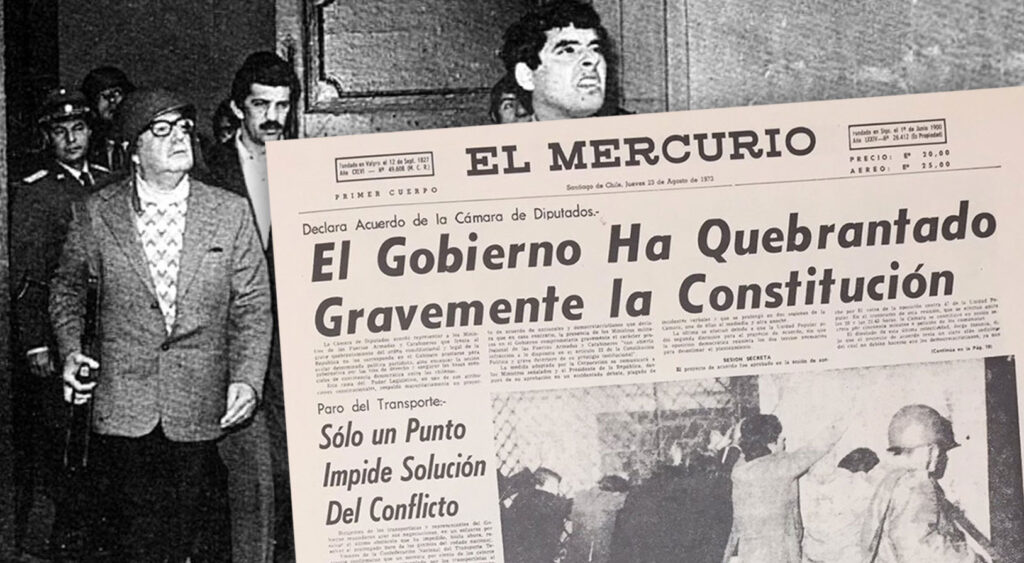 22 de agosto de 1973 la Cámara de Diputados firma acuerdo contra Gobierno de Allende