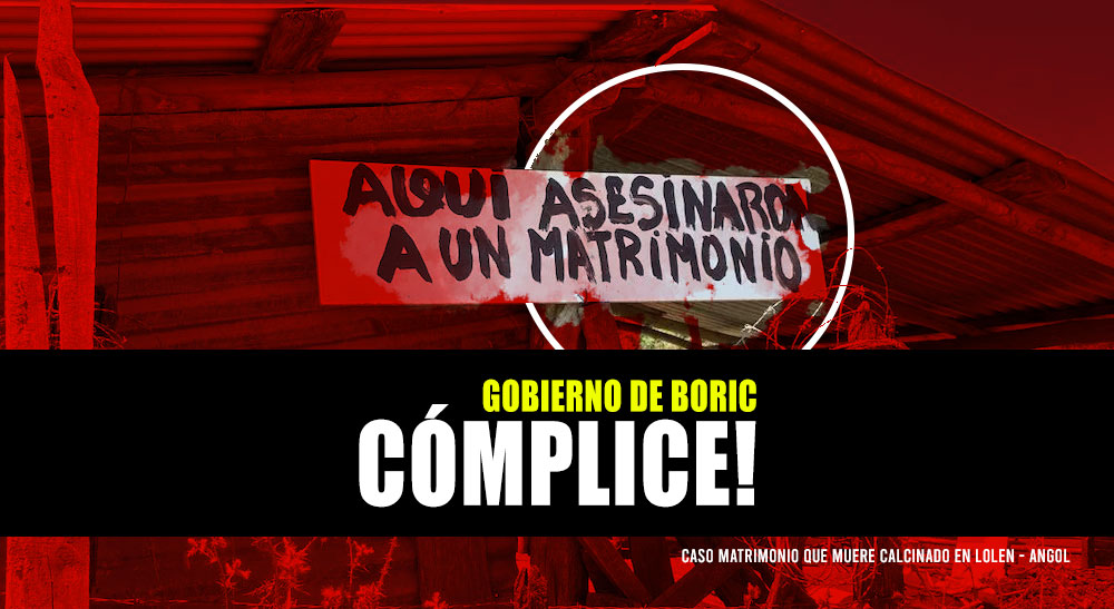 GOBIERNO DE BORIC CÓMPLICE: Matrimonio calcinado en Angol fue asesinado